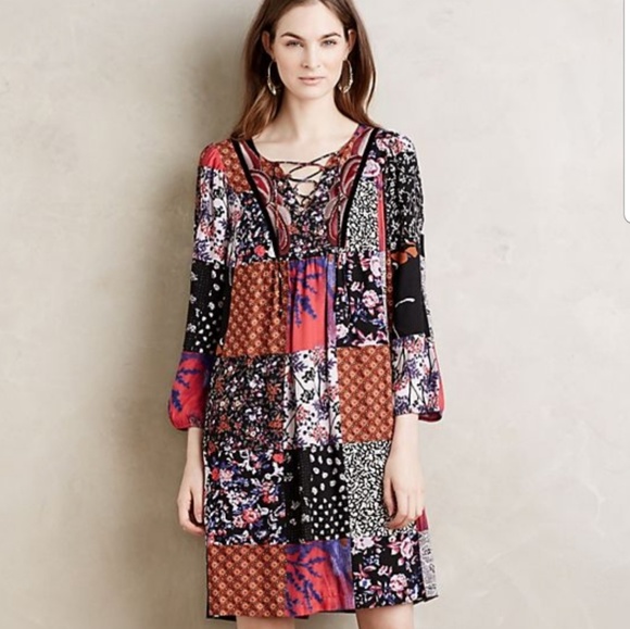 Arcata Patchwork Dress from Anthropologie - Picture 2 of 7